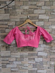 Pretty Pink Readymade Blouse fix price