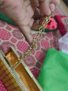 Golden Beaded Clutch With Detachable Sling