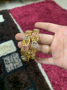 imitation jewellery Elegant Gold Plated Bangles