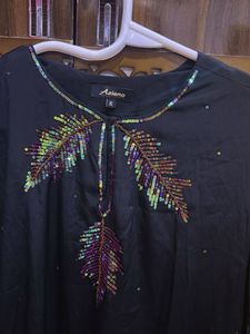 XL Black Sequin Kurti
