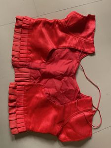 price drop! Stunning Red Silk Blouse