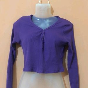 Full Sleeve V Neck Top 🆕