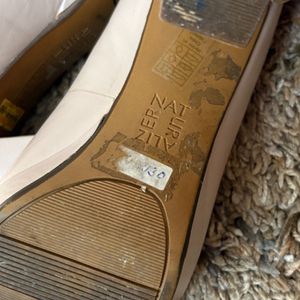Chic Beige Peep-Toe Block Heels