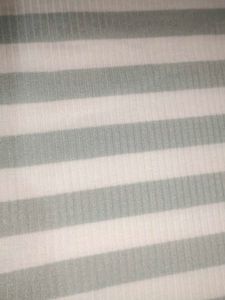 Striped Cropped T-Shirt with 'AMOUR'