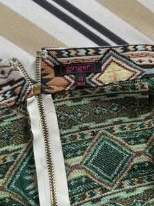 Boho Patterned Mini Skirt