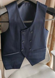 3-piece rich navy blue suit for dashing young boy