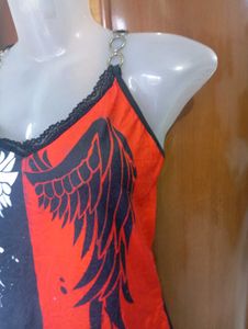 Edgy Angel Wing Tank Top