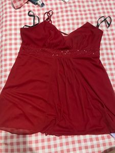 Elegant Red Party Dress