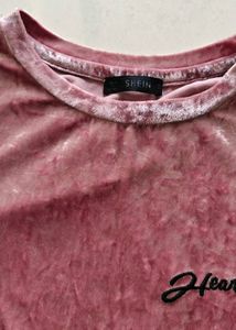 Shein velvet tshirt