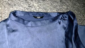 🎀Shein Blue Satin Wrap Top💙⚡