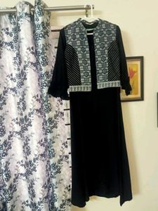 IDALIA Elegant  3 Black A- Line Kurta Set