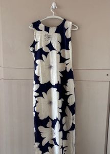 Floral Print Sleeveless Maxi Dress