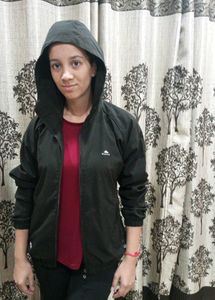 Black Hooded Jacket