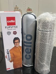New- Cello Flipstyle Vacusteel Flask