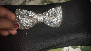 Sparkling Rhinestone Bow Hair Clip