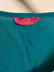 Teal Embroidered Kurta