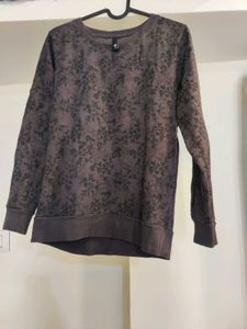 Women Floral Printed Pullover Sweatshirt