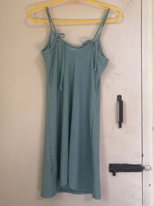 Blue Spaghetti Strap Dress