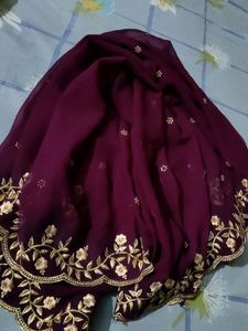 Pure Georgette Dupatta 💟💜🎆