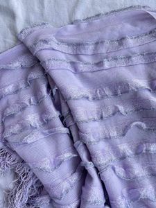 Lavender Fringed Poncho/ Cape
