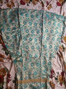 Beautiful Floral Ethnic Gown with net dupatta