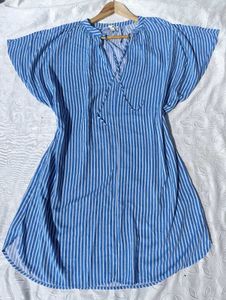 H&amp;m Striped Tie-up Dress