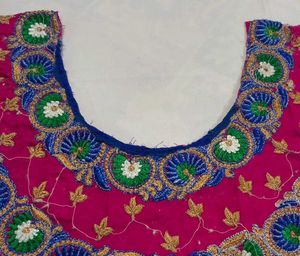Stunning Embroidered  Neckline patch