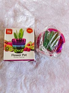Flower pot kitchen tool set