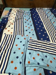 Vibrant Striped &amp; Polka Dot Bed Sheet
