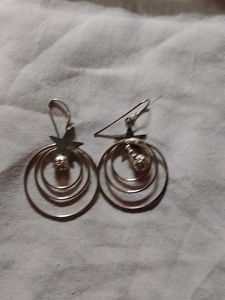 Star &amp; Circle Drop Earrings