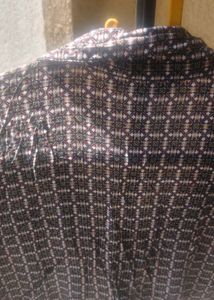 Elegant Brown Geometric Print Kurta