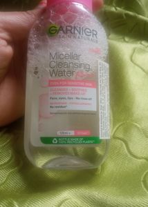 Garnier Micellar Cleaning Water ..I use very little makeup.  so i don't need it