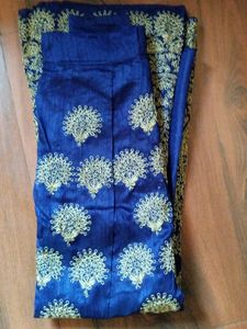 Semi Stiched Navy Blue Lehnga Choli