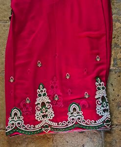 Heavy Embroidered Saree