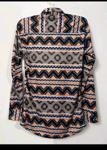 Patterned Duster Cardigan Or Shirt