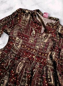 Boho Print Midi Dress
