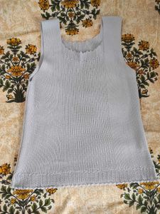 Light Blue Knit Tank Top