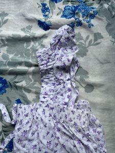 Cute Floral Print Smocked Top