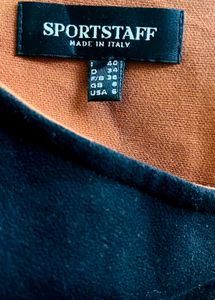 Stylish Black &amp; Orange Sleeveless Dress