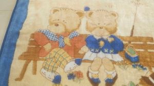 Vintage Teddy Bear Blanket