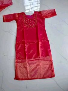 Elegant Pink Kurta Set with Dupatta