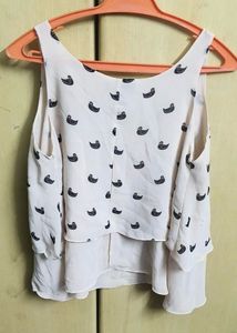 Duck Print Layered Tank Top