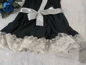 black &amp; white cosplay dress 🤍