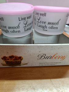 Brand New Burberry- Glass Container