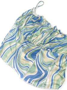 Retro Swirl Print Camisole Top