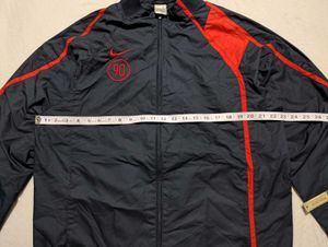 Nike "90" Navy &amp; Red Windbreaker Jacket