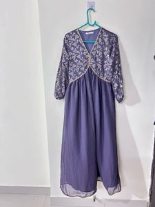 Elegant Purple Maxi Dress fits size M