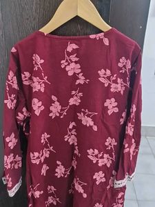 Elegant Pink Chikankari Kurta