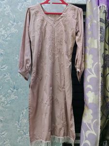 Mauve Silk Suit 3pc XL