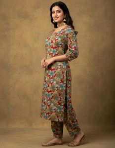 Floral Print Kurta Set